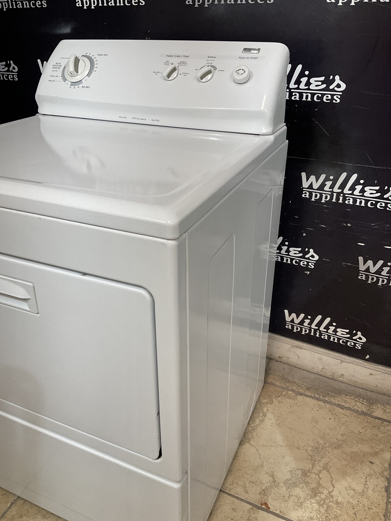 Kenmore Used Electric Dryer 220volts (30 AMP) 27inches {no cord} (White) 