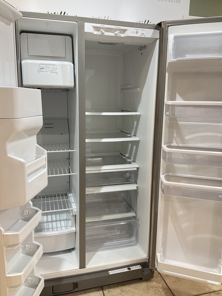 Whirlpool Used Refrigerator Side by Side 36x68 1/2” (Stainless Steel) 