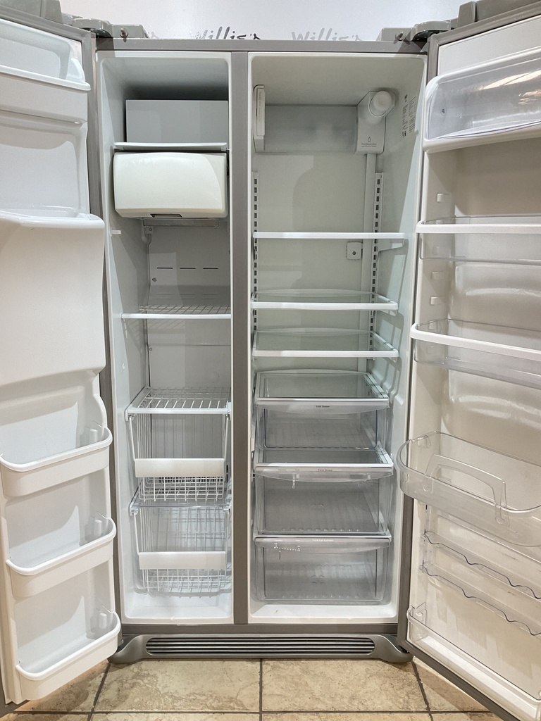 Frigidaire Used Refrigerator Side By Side Counter Depth 36x68 1/2” (Stainless Steel) 