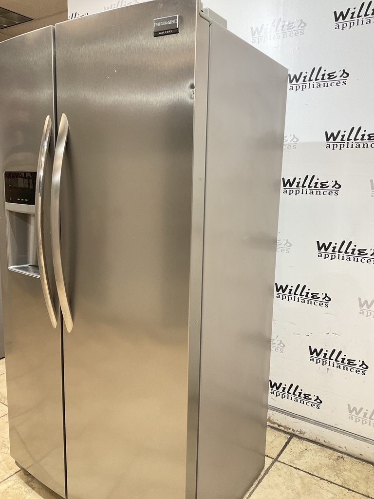 Frigidaire Used Refrigerator Side By Side Counter Depth 36x68 1/2” (Stainless Steel) 