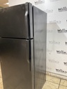 Ge Used Refrigerator Top and Bottom 28x67 (Black) 