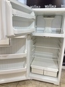 Hotpoint Used Refrigerator Top and Bottom 28x61 1/2” (White) 