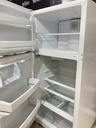 Ge Used Refrigerator Top and Bottom 28x61 1/2” (White) 