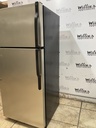 Ge Used Refrigerator Top and Bottom 28x64 1/2” (Stainless Steel) 