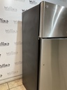 Ge Used Refrigerator Top and Bottom 28x66 1/2” (Stainless Steel)