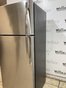 Ge Used Refrigerator Top and Bottom 28x66 1/2” (Stainless Steel)