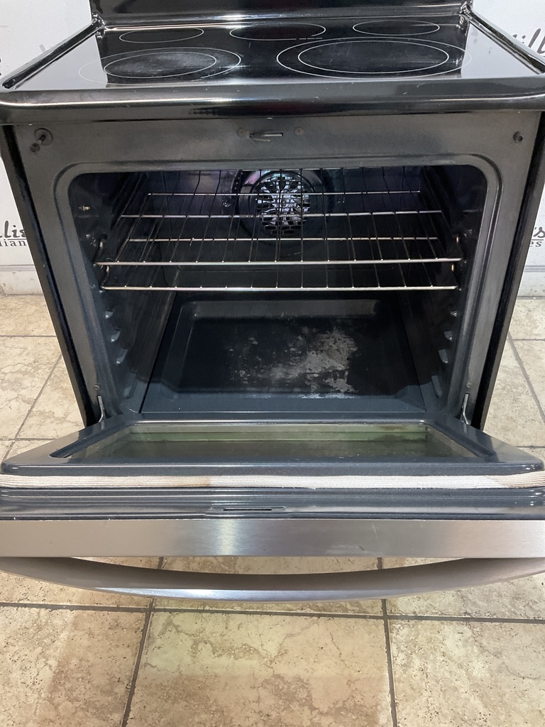Frigidaire Used Electric Stove 220volts (40/50 AMP) 30inches {4 prong} (Stainless steel)