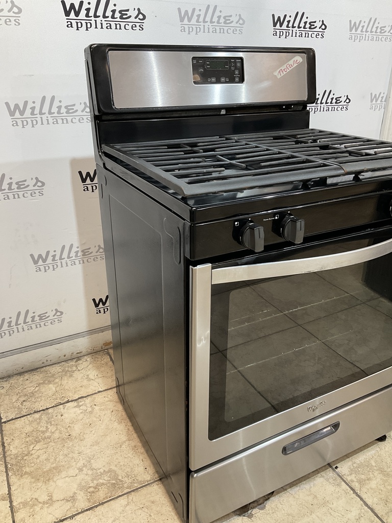 Whirlpool Used Gas Propane Stove 30inches (Stainless Steel)