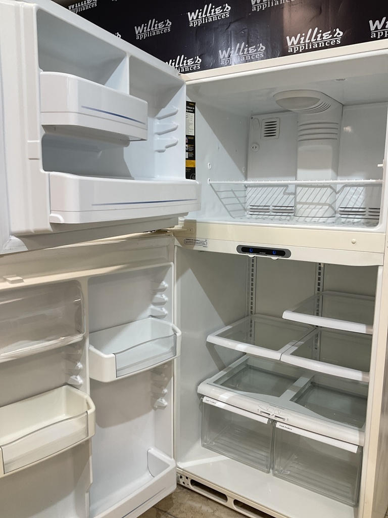 Ge Used Refrigerator Top and Bottom 33x67 1/2” (Bisque) 
