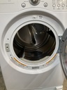 Lg Used Electric Dryer 220volts (30 AMP) 27inches {no cord} (White) 