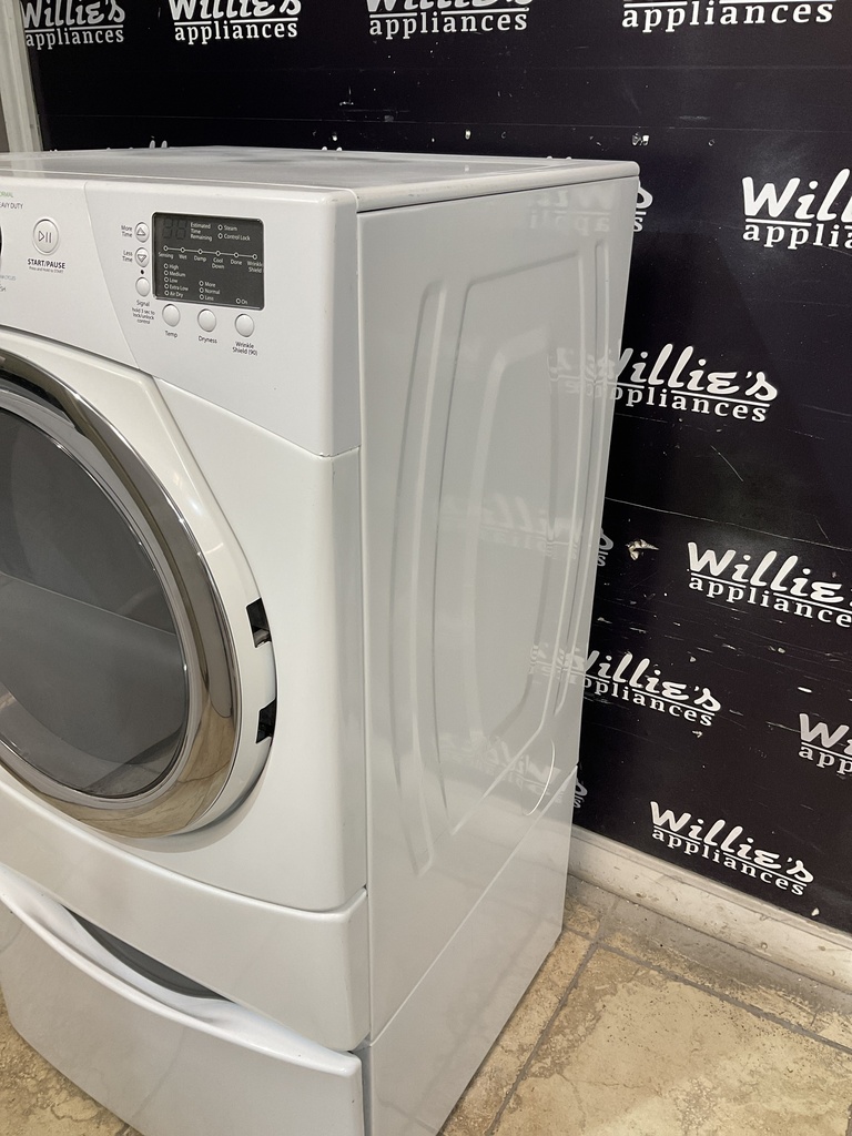Whirlpool Used Electric Dryer 220volts (30 AMP) 27inches {} (White) 