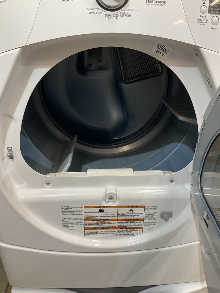 Whirlpool Used Electric Dryer 220volts (30 AMP) 27inches {} (White) 