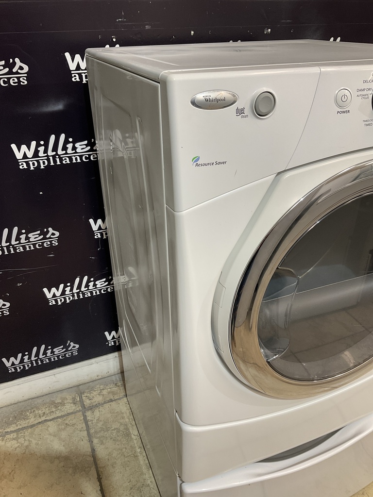 Whirlpool Used Electric Dryer 220volts (30 AMP) 27inches {} (White) 