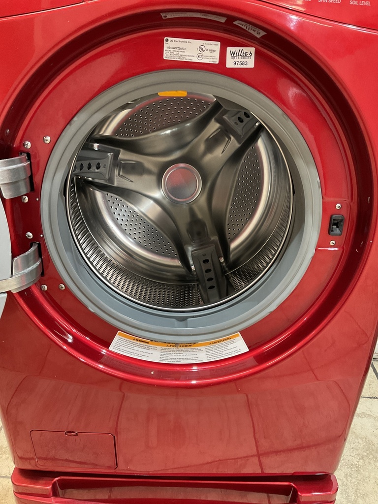 Lg Used Washer Front-load 27inches (Red) 