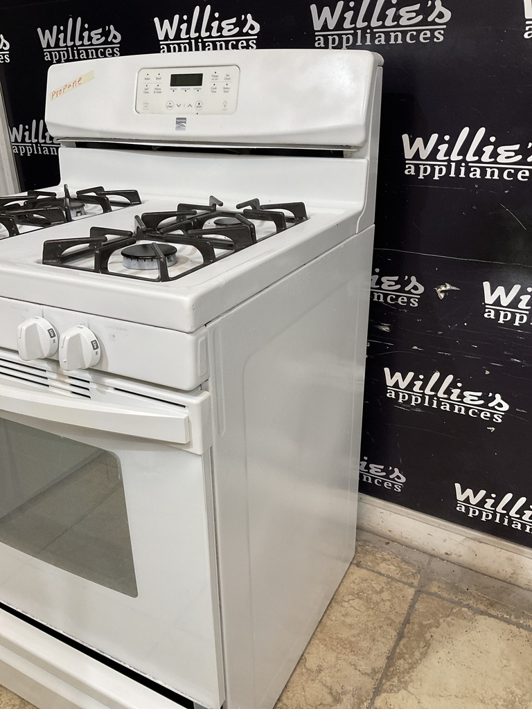 Kenmore Used Gas Propane Stove 30inches (White) 