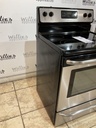 Frigidaire Used Electric Stove 220volts (40/50 AMP) 30inches {4 prong} (Stainless Steel) 