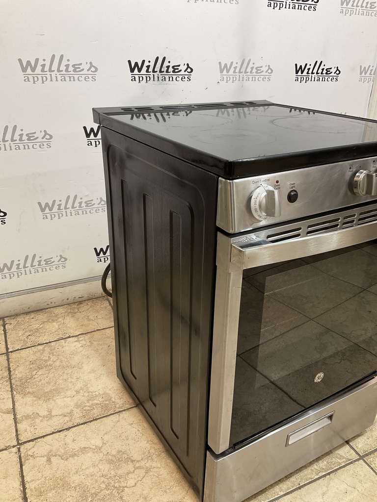 Ge Used Electric Stove 220volts (40/50 AMP) 24inches {4 prong} (Stainless steel) 