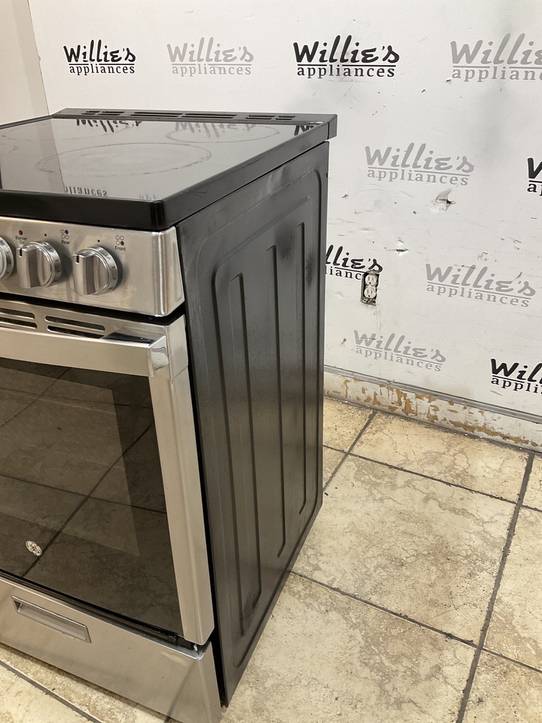 Ge Used Electric Stove 220volts (40/50 AMP) 24inches {4 prong} (Stainless steel) 