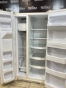 Ge Used Refrigerator Side by Side 34x66 1/2” (Bisque) 