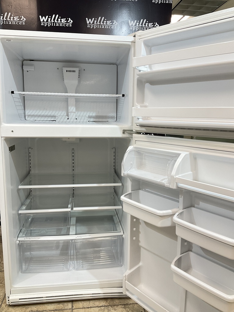 Whirlpool Used Refrigerator Top and Bottom 33x65 1/2” 