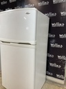 Whirlpool Used Refrigerator Top and Bottom 33x66 1/2” (White) 