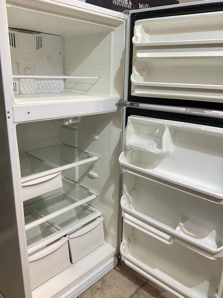 White Westinghouse Used Refrigerator Top and Bottom 30x65 1/2” (White) 