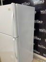 Whirlpool Used Refrigerator Top and Bottom 28x62 1/2” (White) 