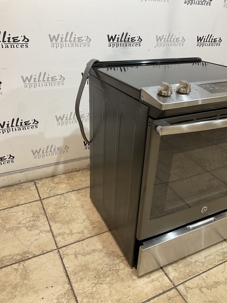 Ge Used Electric Stove 220volts (40/50 AMP) 30inches {3 prong} (Stainless Steel) 