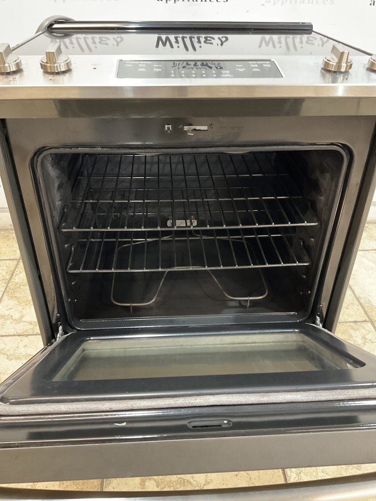 Ge Used Electric Stove 220volts (40/50 AMP) 30inches {3 prong} (Stainless Steel) 