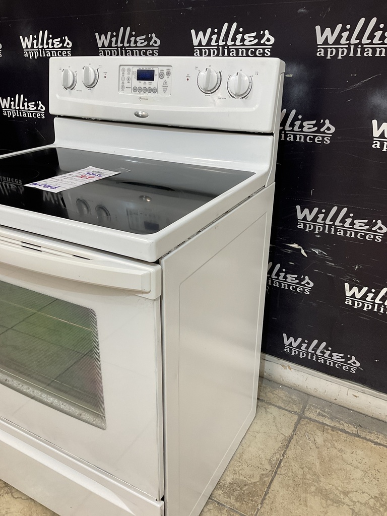 Whirlpool Used Electric Stove 220volts (40/50 AMP) 30inches {no cord} (White) 