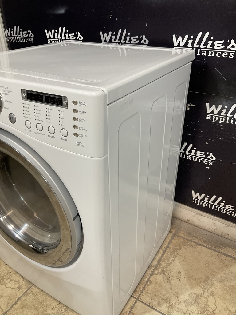 Lg Used Electric Dryer 220volts (30 AMP) 27inches {3 prong} (White) 