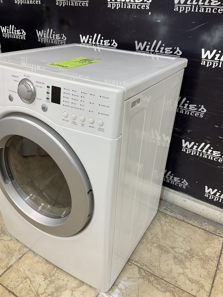 Lg Used Electric Dryer 220volts (30 AMP) 27inches {3 prong} (White) 