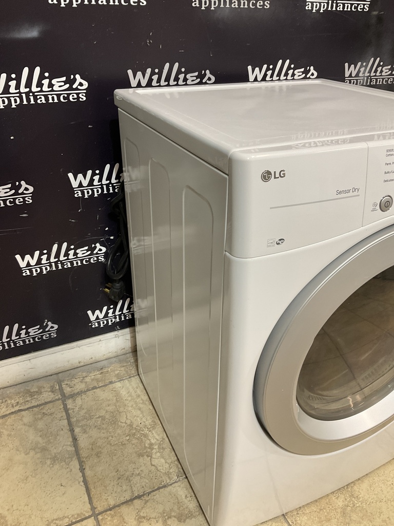 Lg Used Electric Dryer 220volts (30 AMP) 27inches {4 prong} (White) 
