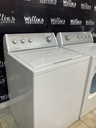 Whirlpool Used Natural Gas Set Washer/Dryer 27/29inches (White) 