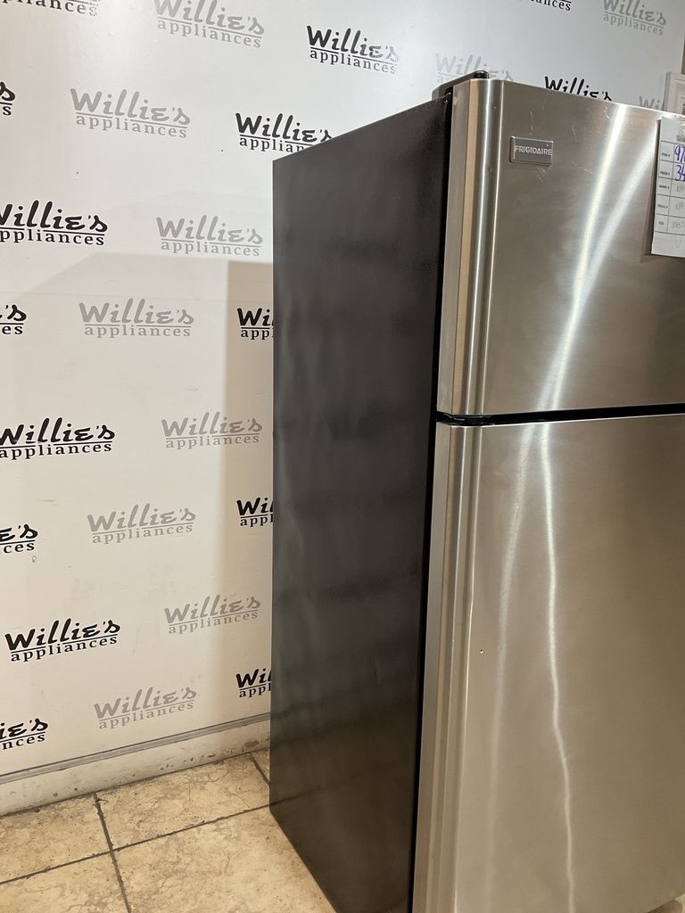 Frigidaire Used Refrigerator Top and Bottom 30x65 1/2” (Stainless Steel)