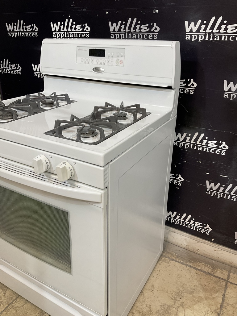 Whirlpool Used Natural Gas Stove 30inches (White) 