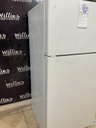 Ge Used Refrigerator Top and Bottom 28x61 1/2” (White) 