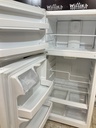 Ge Used Refrigerator Top and Bottom 28x61 1/2” (White) 