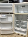 Ge Used Refrigerator Top and Bottom 28x64 1/2” (Bisque) 