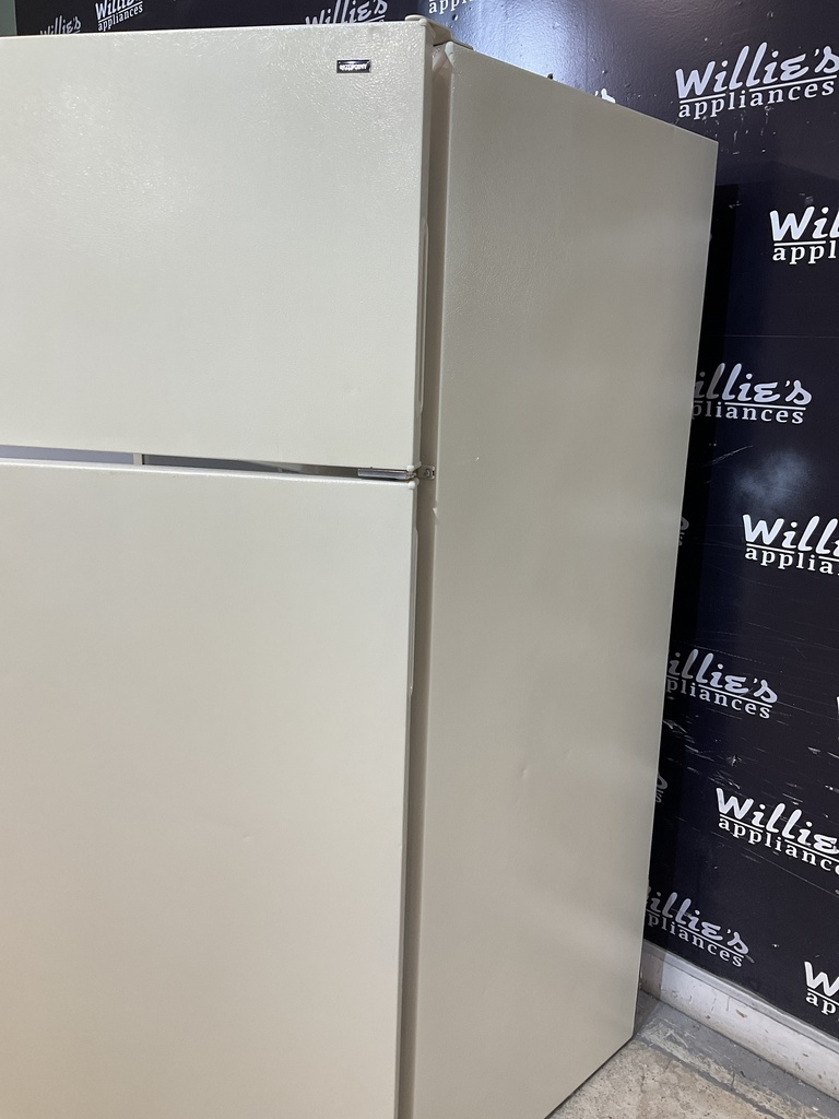 Hotpoint Used Refrigerator Top and Bottom 28x64 1/2” (Bisque) 
