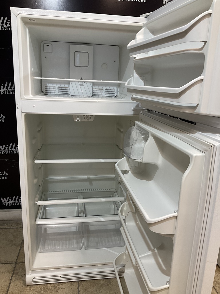 White Westinghouse Used Refrigerator Top and Bottom 30x65 1/2” (White)