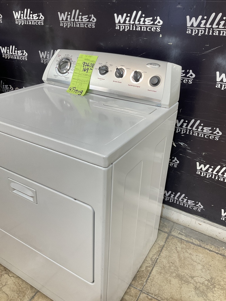 Whirlpool Used Electric Dryer 220volts (30 AMP) 29inches {3 prong}