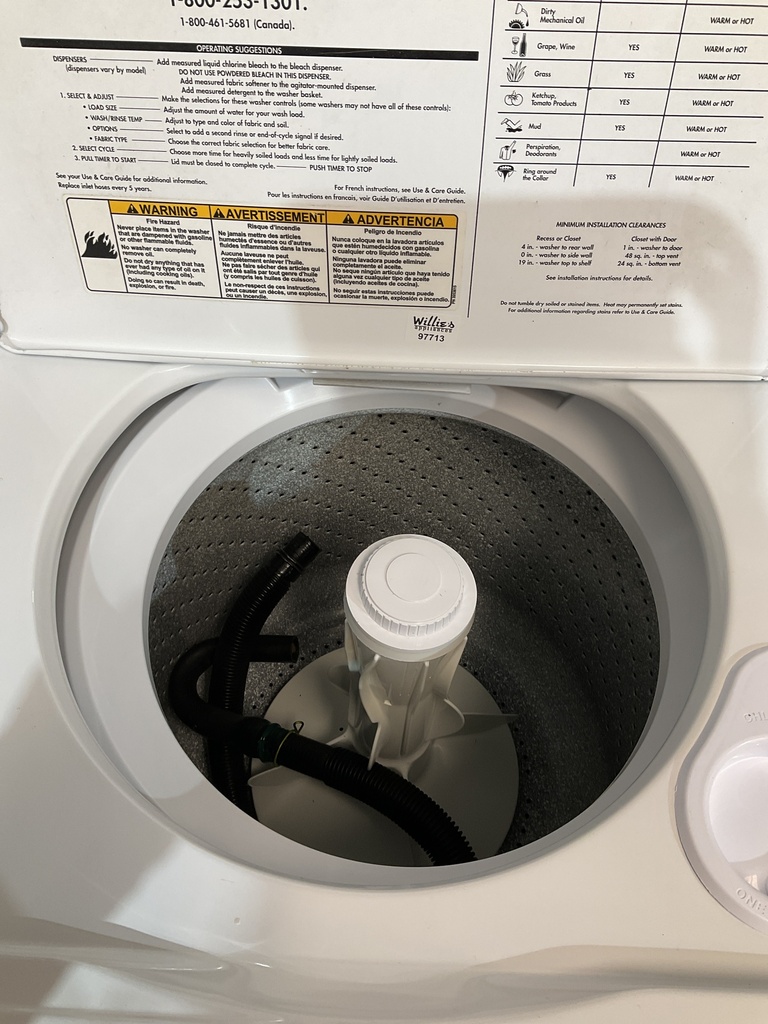 Whirlpool Used Washer Top-load 27inches (White) 
