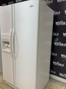 Whirlpool Used Refrigerator Side by Side 36x68 1/2” (White) 