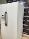 Ge Used Refrigerator Side by Side 36x68 1/2” (White) 