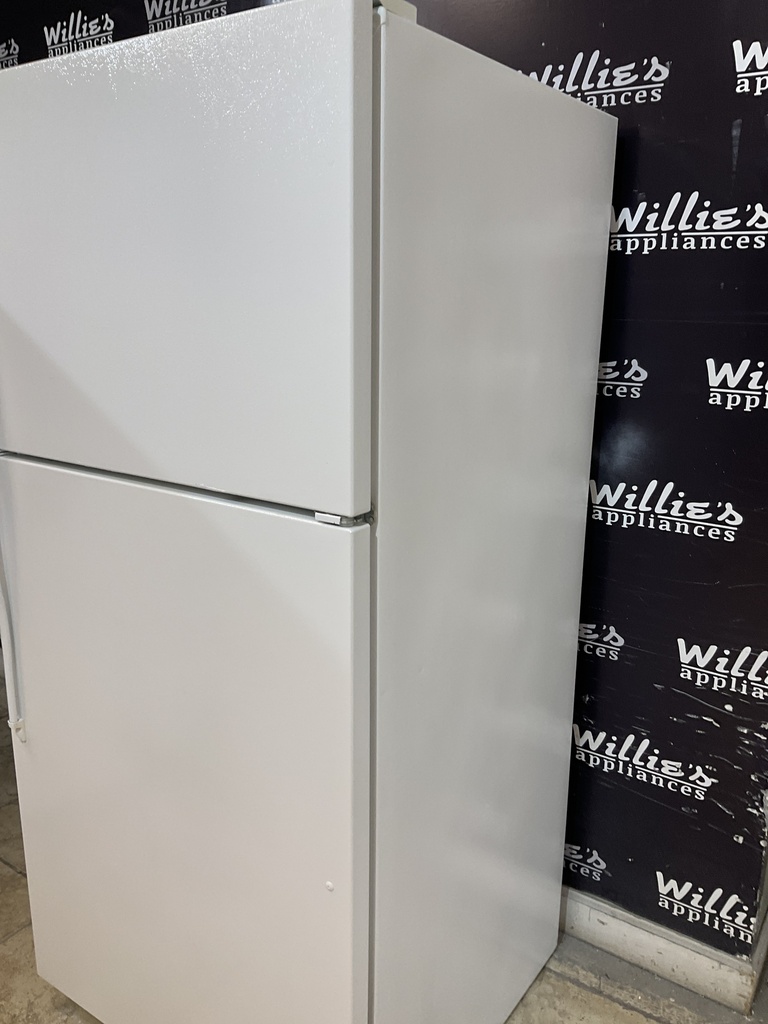 Whirlpool Used Refrigerator Top and Bottom 30x65 1/2” (White) 
