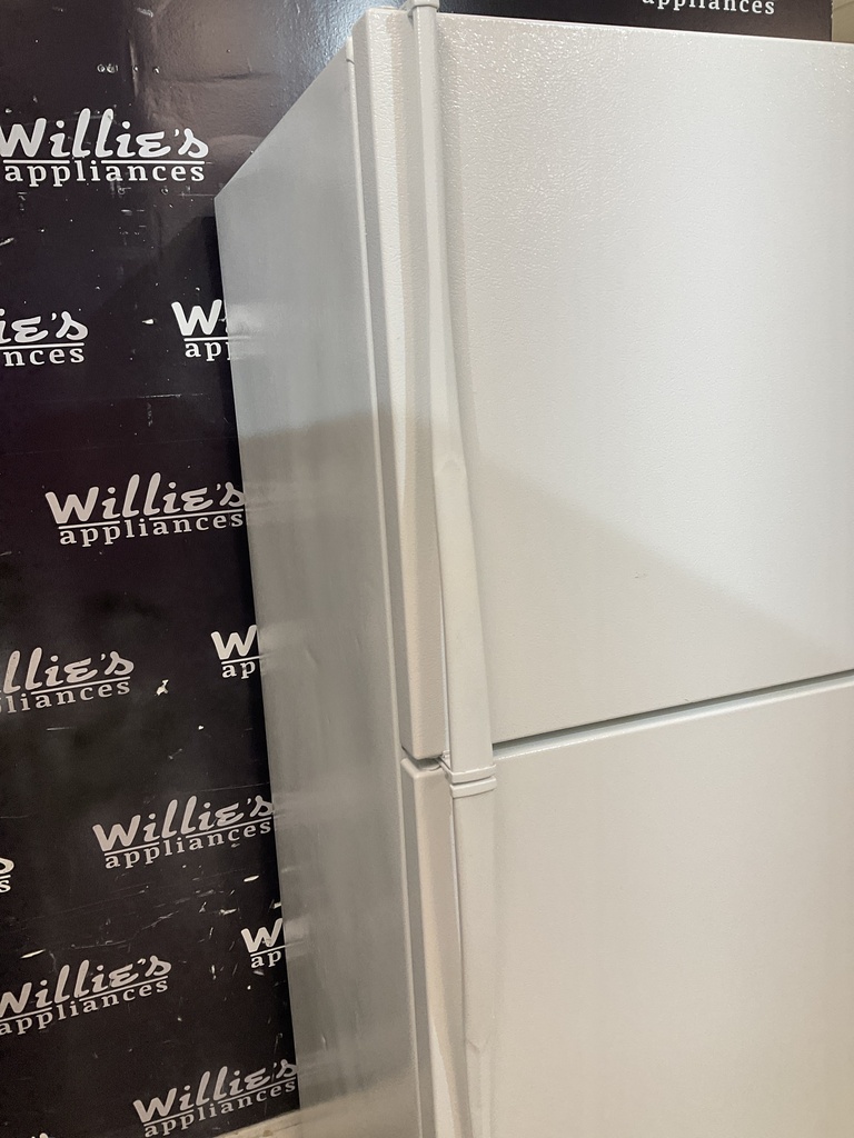 Whirlpool Used Refrigerator Top and Bottom 30x65 1/2” (White) 