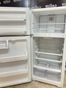 Ge Used Refrigerator Top and Bottom 28x61 (White) 