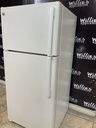 Ge Used Refrigerator Top and Bottom 28x61 (White) 
