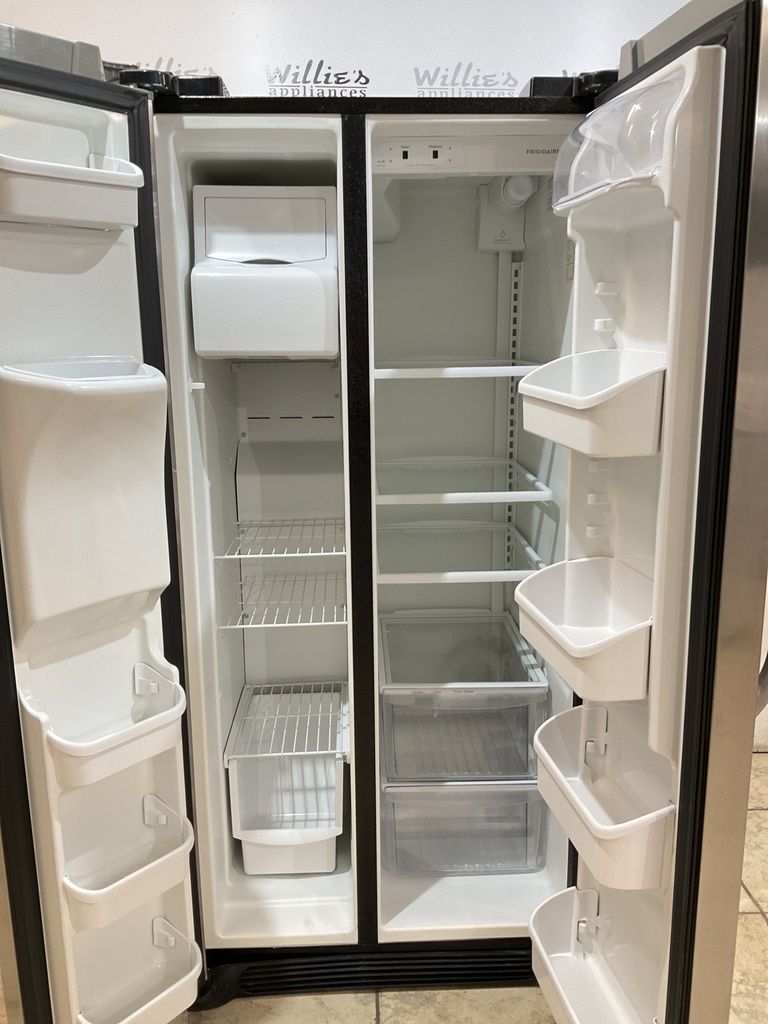 Frigidaire Used Refrigerator Side by Side 34x69 1/2” (Stainless Steel)